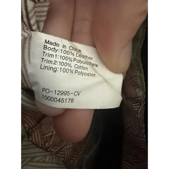 VTG Leather Backpack Purse The Sak Drawstring - Picture 2 of 8